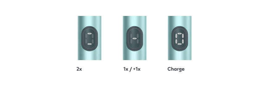 Touch Screen Experience Status symbols on IQOS ILUMA i device