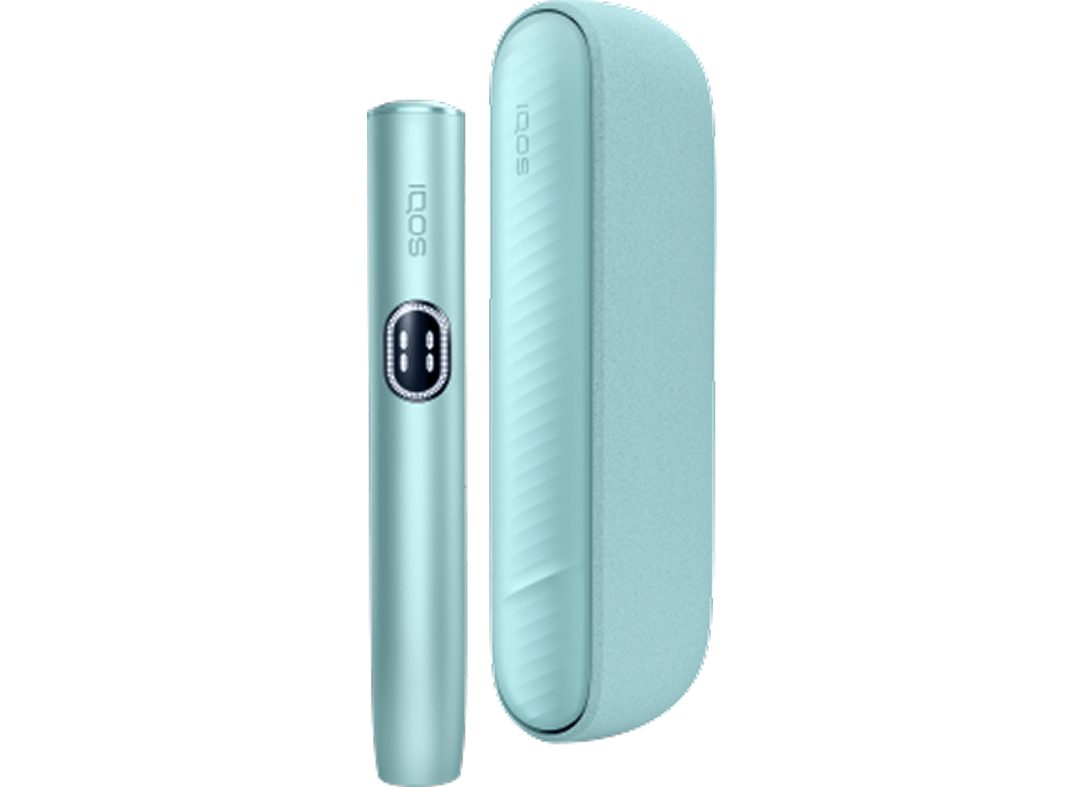An IQOS ILUMA Holder and Pocket Charger.