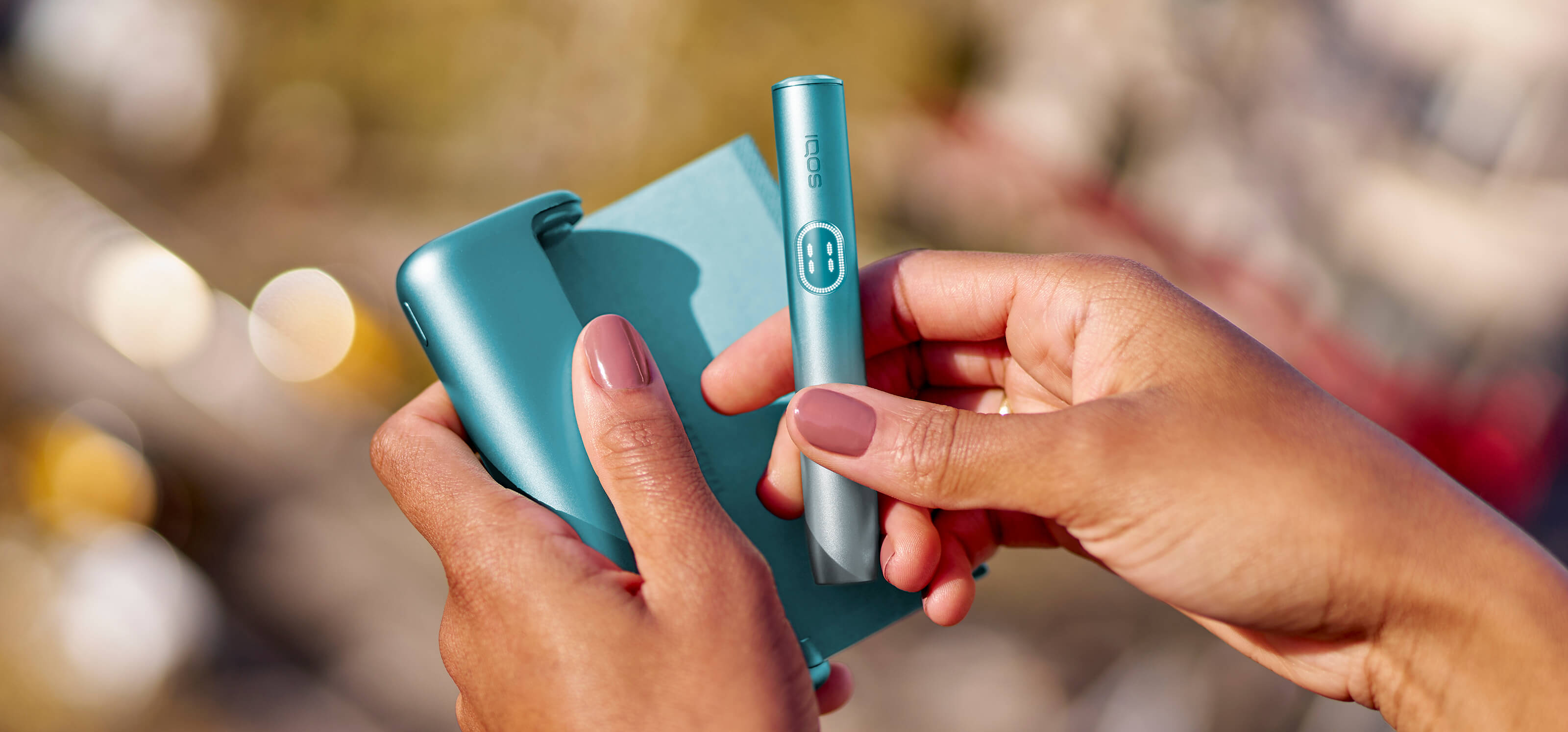 Jade green IQOS device