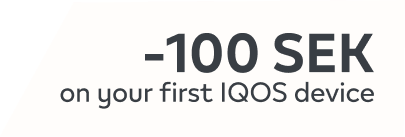 100 SEK off on your first IQOS device