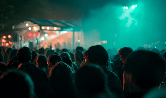 Summer festival at night