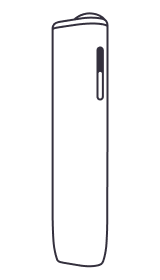 An illustration showing an IQOS ILUMA I One.