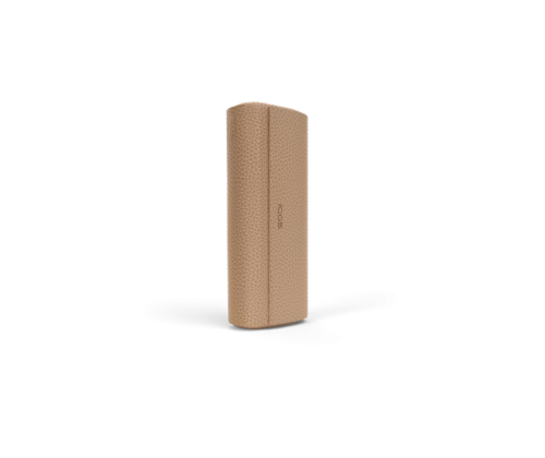 IQOS ILUMA PRIME Leather-like Full Wrap Golden Khaki